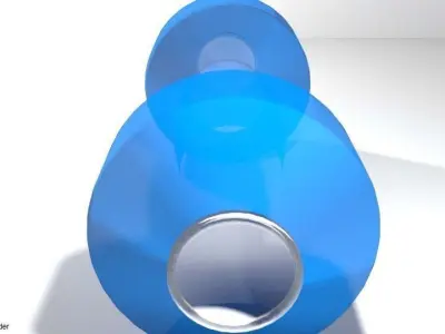 Exercise Equipment Water Dumbell 3D model
