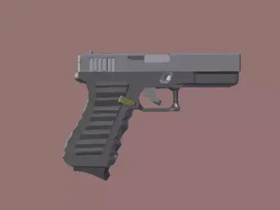Glock 17 Pistola Low Poly Free low-poly 3D model
