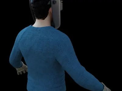 Welder Low-poly 3D model