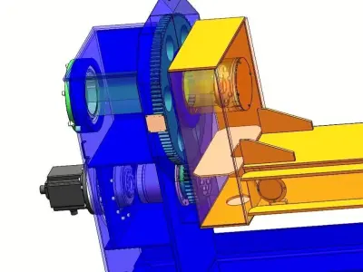 Industrial 5T L-Type Positioner for Automatic Welding Robot 3D model
