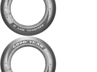 wheel Free 3D model 2