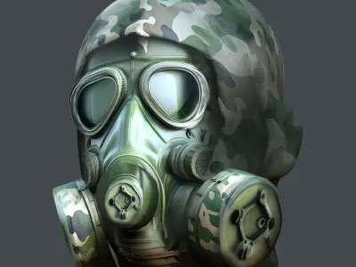 Helmet 3d model military combat Military Low-poly Low-poly 3D model 45