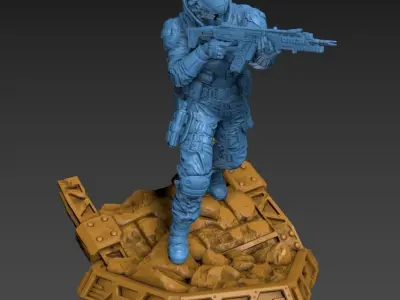 Omnibus Pilot 100mm and 32mm 3D print model