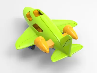 toy plane 3D model by Revon