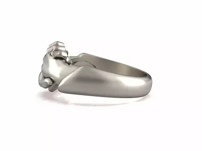 Handshake ring Symbol of fidelity and friendship Large model 3D print model