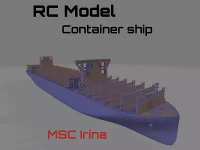 RC model Container ship MSC irina 3D print model
