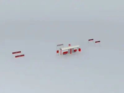 RENFE train halt Librilla Free 3D model