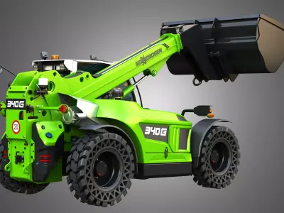 340G Telehandler 3D model