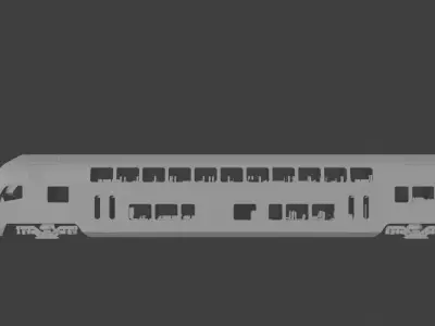 H0 1-87 scale Doppelstockwagen DABpbzfa 767 3D print model