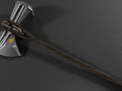 Stormbreaker hobbit axe Low-poly 3D model
