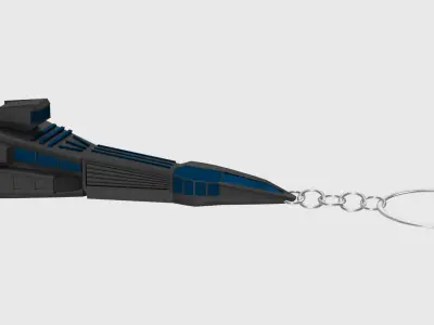  Space Ship Keychain 