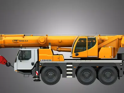 LTM 1050-3-1 Mobile Crane 3D model