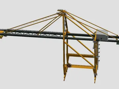 STS CRANE Low-poly 3D model