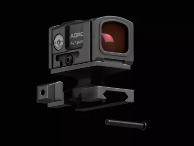 Aimpoint ACRO P2 Advanced Compact Reflex Optic Low-poly 3D model