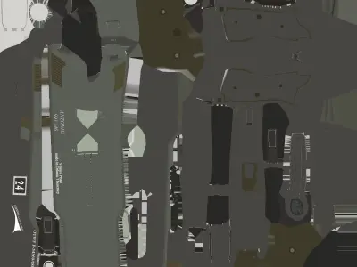 Antonio 991 M6 Pistol Low-poly 3D model