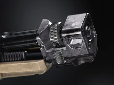 Killer innovations pistol compensator Low-poly 3D model
