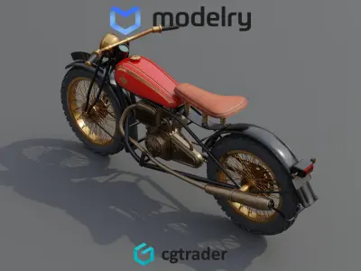 Motorcycle 3D model 6