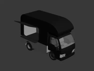 food truck Free 3D model
