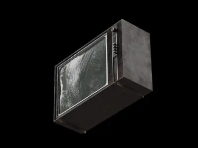 Old TV model Free low-poly 3D model