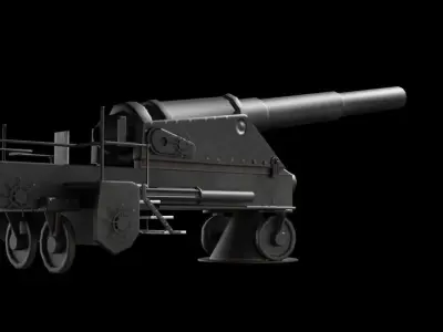 Cannon Free low-poly 3D model by muhidvisualiztion