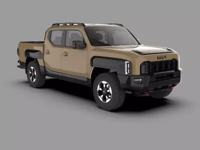 Kia Tasman 2025 3D Pickup Truck 3D model