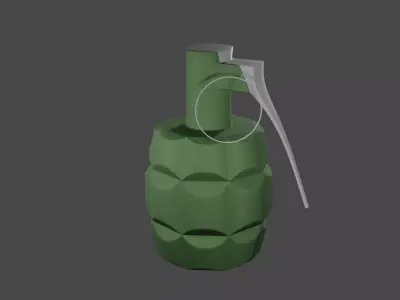Low Poly Grenade FREE Free low-poly 3D model