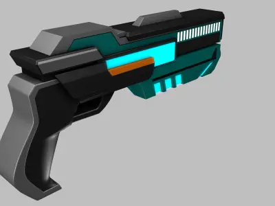 Sci Fi Gun 3D model order