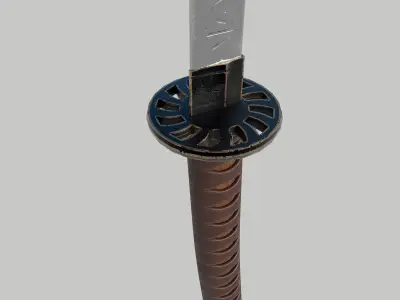 Samurai katana Free 3D model