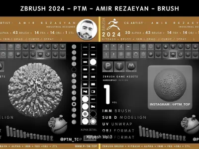 Kitbash Collection PTM - Amir Rezaeyan 3D Model Pack