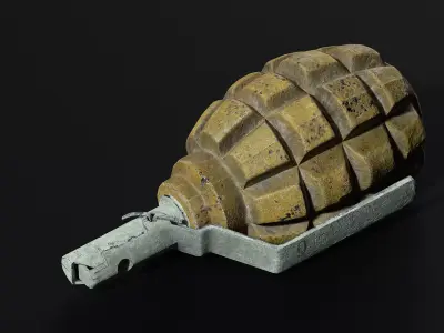 SF1 grenade Low-poly 3D model