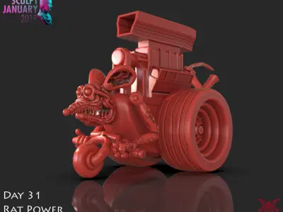 Rat Power Timelapse and Model 3D print model