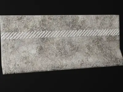 Collection of Low - Poly Concrete Barrier By Nikdox Low-poly 3D model