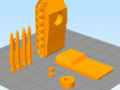 RUSSIAN BUK MISSILES LAUNCHER 3D print model