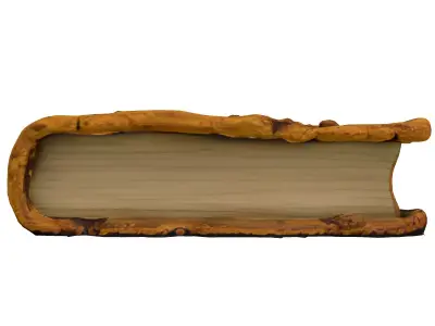 Realistic Antique Leather Bound Journal Low-poly 3D model