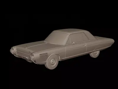 Chrysler Turbine 1963 3D PRINT MODEL 3D print model
