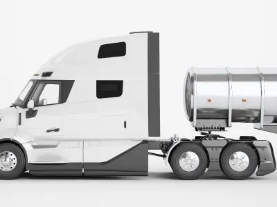  Semi Truck Generic Fuel Tank Trailer 03 