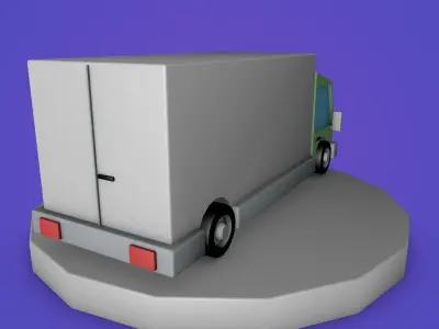 Low Poly Truck Low-poly 3D model buy