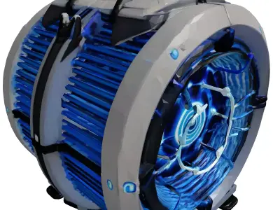 Futuristic Energy Shield Generator 3D model purchase