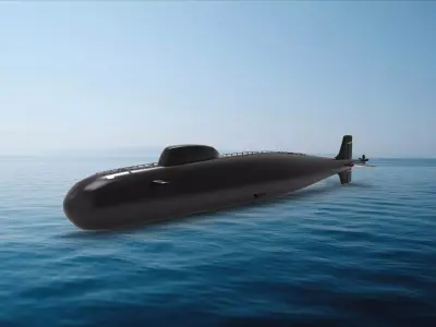 Victor-class submarine 3D model