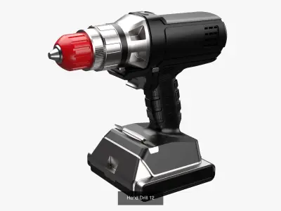 Hand Drill Collection I 9 in 1 3D Model Pack