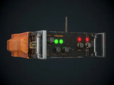 Sci-fi Transmitter Communication Device PBR Low-poly 3D model