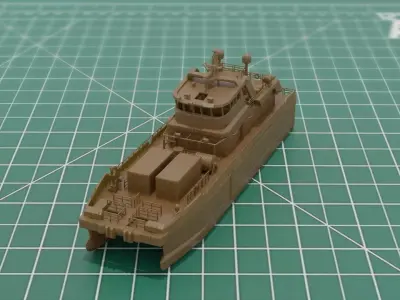 Crew Transfer Catamaran 3D Print STL 3MF 3D print model