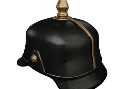 Helmet medieval 5 Low-poly 3D model