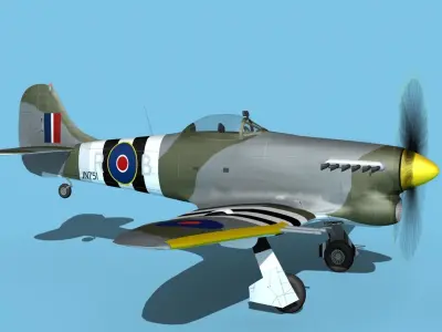 Hawker Hawker Tempest MK1 V14 3D model