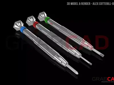 Watch Jewelry Screwdrivers Free 3D model