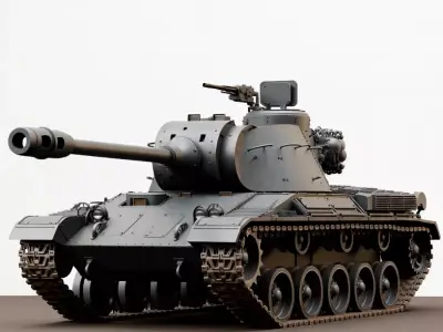 Military Tank Defender 3D Model 3D print model