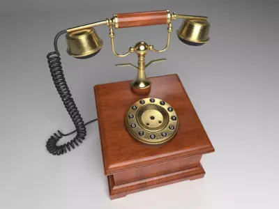 Antique Telephone 3D model