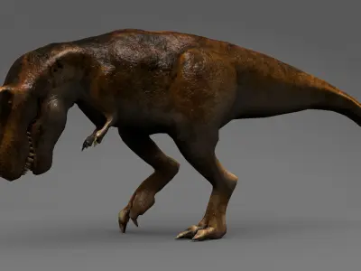 Tyrannosaurus Rex Jurassic Dinosaur Low-poly 3D model