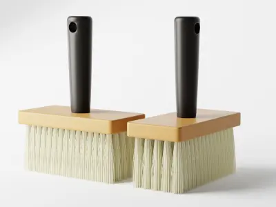 Cleaning Brush or Large Paint Brush Low-poly 3D model