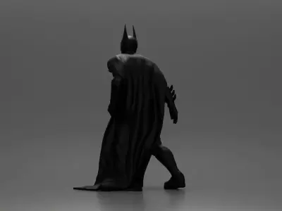Batman drags defeated clown prince marching 3D print model